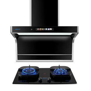 森太B881吸抽油烟机家用厨房大吸力新款顶侧双吸套装以旧换新补贴