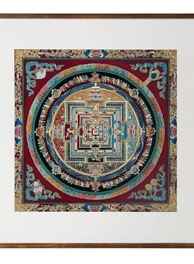 铜师傅《唐卡时轮金刚坛城》挂画