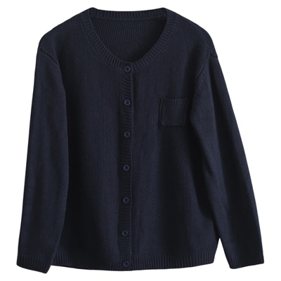 秋冬新款纯棉开衫女百搭针织外套