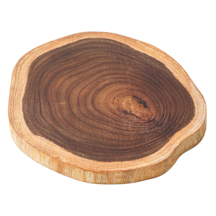 日式实木餐用托盘相思木砧板不规则整木菜板木质茶盘原木摆件餐盘