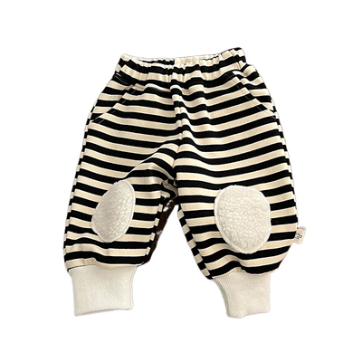婴儿秋冬加绒裤子宝宝宽松休闲裤
