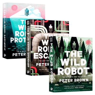 现货荒野机器人英文原版3册小说