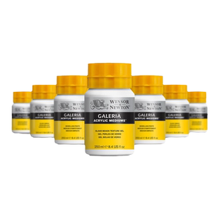 温莎牛顿进口画廊丙烯媒介丙烯轻质塑型膏亚光罩光剂画面清洁剂黑熔岩肌理胶延缓流动剂