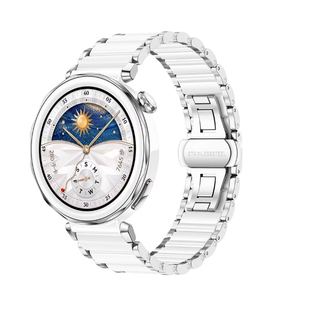 适配华为GT6表带官方同款GT5Pro手表带陶瓷轻奢女款 GT4/3/2女士表链 仙女腕表带秋冬高级感玫瑰金