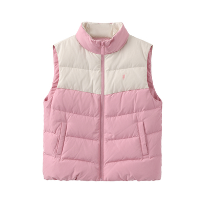 polowalk女童羽绒马甲白鸭绒