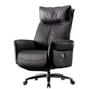 电动可躺老板椅豪华家用真皮大班椅办公椅子舒服久坐高档商务座椅