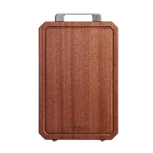 苏美冠百年龄乌檀木菜板防霉抗菌家用实木双面砧板案板厨房切菜板