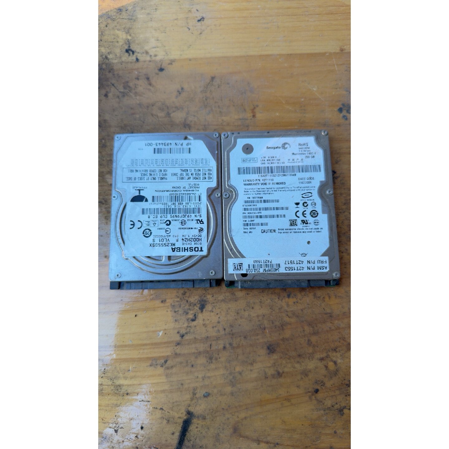 议价可维修东芝2.5寸机械硬盘型号MK1655GSXMK2555G图片