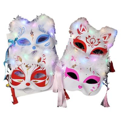 狐狸面具古风彩绘节日装扮二次元