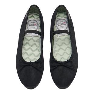 RockfishWeatherwear春季时尚简约缎面芭蕾风一字带玛丽珍鞋女鞋