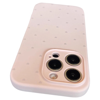 新品果粉色适用iPhone17Pro手机壳满屏爱心液态硅胶苹果16Promax简约耐脏15Pro防摔套14高级感13Promax全包12