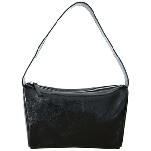 猴子家 头层双色油蜡皮复古HOBO腋下包 y2k风真皮简约单肩包