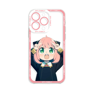 适用苹果17promax手机壳iphone16plus阿尼亚12漫画15间谍过家家14新款x动漫13mini安妮亚周边xr保护套8透明
