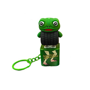 山海经发光钥匙扣盲盒全家桶木棍人语音创意解压音效按压玩具挂件