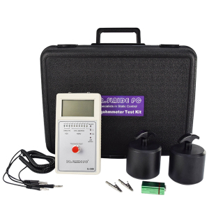 SL-030B高精度数显表面电阻防静电检测台垫地板地坪漆阻抗测试仪