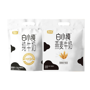 君乐宝白小纯纯牛奶0添加180ml*6袋+白小纯燕麦牛奶180ml*6袋