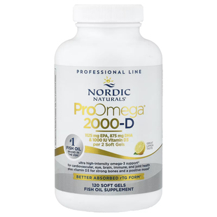 Nordic Naturals美国成人ProOmega 2000D挪威小深海鱼油软胶囊DHA