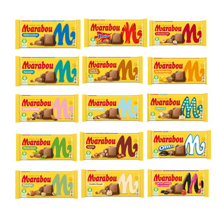 瑞典进口Marabou巧克力经典牛奶榛仁多口味甘草焦糖薄荷坚果大块