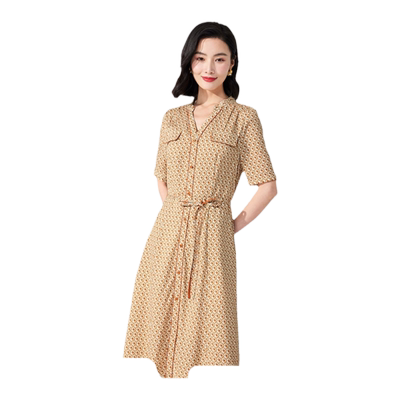 乔万尼19mm真丝蚕桑丝连衣裙2026新款高端女装商场同款ET2E251