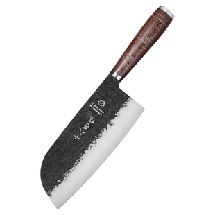 十八子作切菜刀家用不锈钢锻打刀厨房切肉刀厨师专用阳江正宗刀具