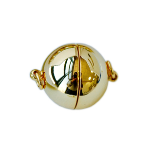 三樱进口圆球磁吸扣水晶彩宝珍珠项链手链磁吸扣头吸力强手工配件