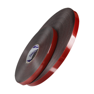 红膜黑色强力海绵双面胶高粘度