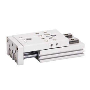 气动直线导轨滑台气缸HLQ6/8/12/16/20/25X10SAS30-40-50-75-100S