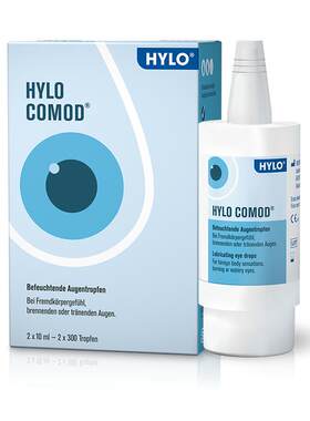 【自营】德国海露HYLO COMOD滴眼液滋润补水10ml 双支装 护眼玻璃