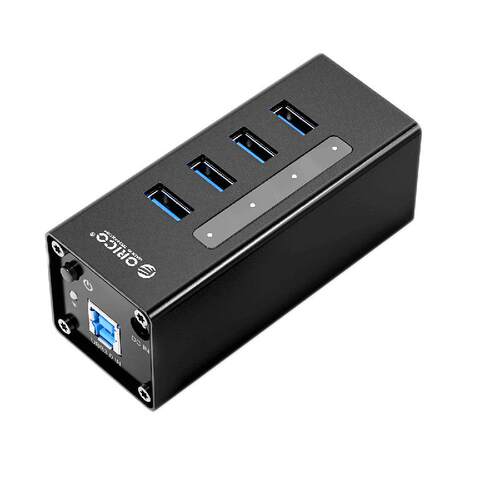 ORICO奥睿科usb3.0工业级带电源扩展器高速一拖四拓展多接口分线器4口笔记本电脑外接集线器一拖10分接器hub