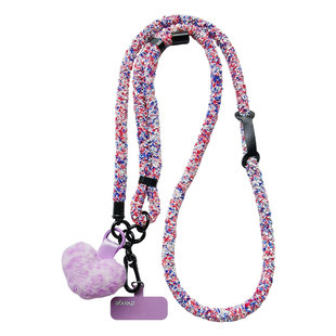 毛绒手机挂绳女斜挎可调节长款秋冬季新品独特好看小众精致高级感户外旅游行防丢摔套壳包包肩背带绳子通用