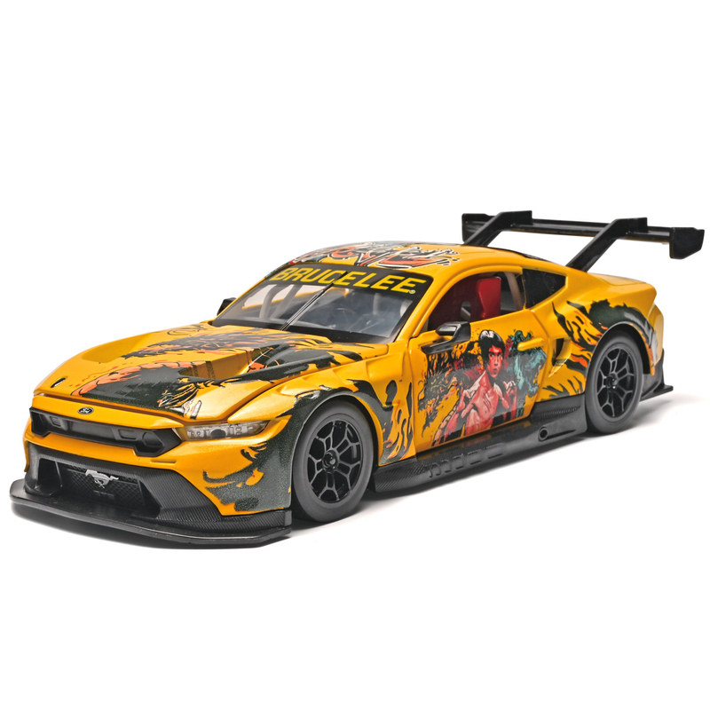 124野马GT3李小龙联名车模摆件