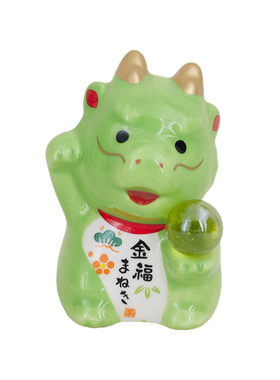 药师窑陶瓷迷你龙开运桌面小摆件