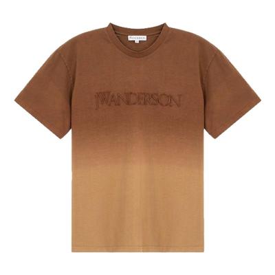 JW ANDERSON 男士棕色棉质短袖圆领T恤银泰百货精品 301574