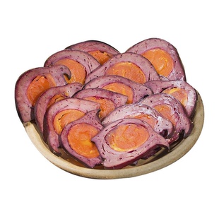 四川自贡蛋黄猪肝卤菜熟食开袋即食下酒菜烟熏腊卤猪肝腊肉土特产