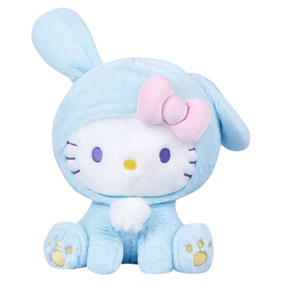 正版三丽鸥hellokitty玩偶毛绒公仔哈喽kitty娃娃凯蒂猫生日礼物
