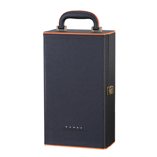 双支红酒盒包装盒子皮盒葡萄酒箱2只支装礼盒定制高档通用现货