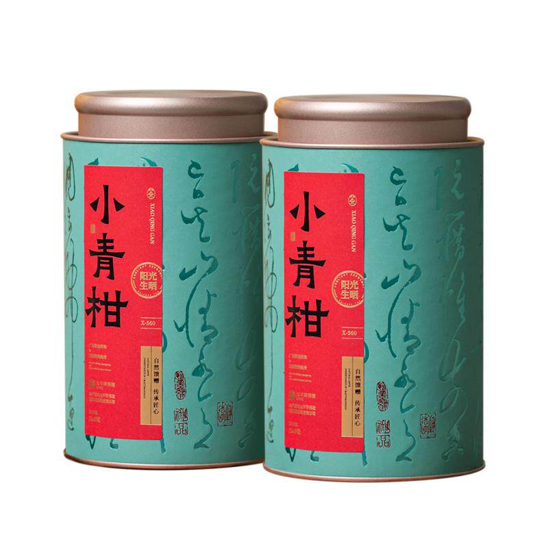 五虎小青柑普洱茶茶叶自己喝陈皮普洱云南老树茶熟普洱茶熟茶罐装