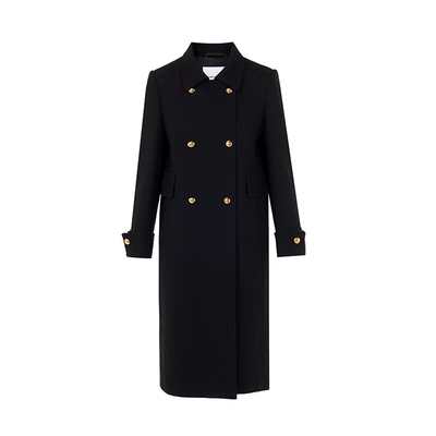 羊毛复古双排扣毛呢女外套高级感气质翻领加厚大衣2025年冬季新款