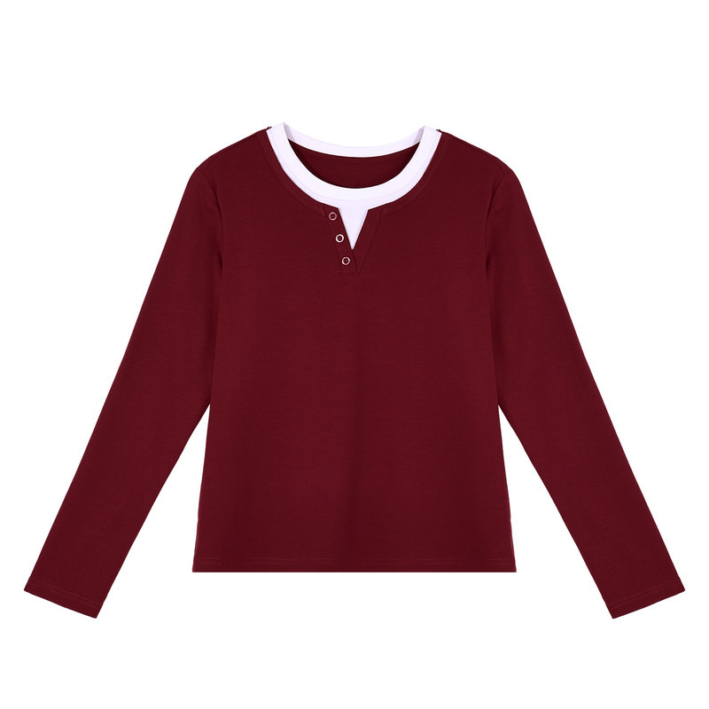 秋冬加绒长袖t恤女内搭打底衫2025新款女装爆款洋气显瘦正肩上衣