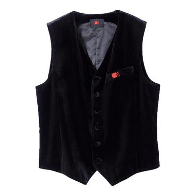 NY纳艺男士丝绒摩登舞马甲练功服