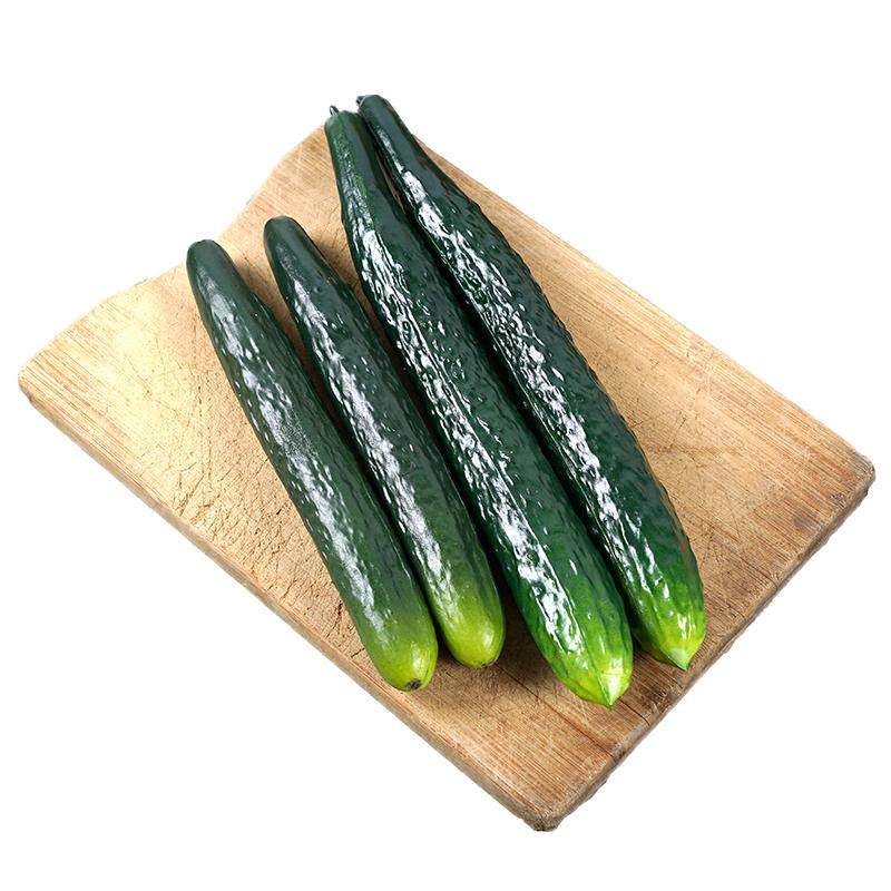仿真假水果蔬菜模型软胶大小苦青黄瓜茄子店铺厨房装饰摆件玩道具