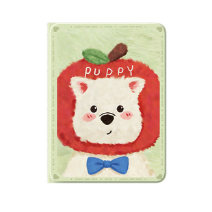 适用苹果iPadair8平板保护套M4可爱小狗iPad第12代iPad11带笔槽iPad9代10保护壳mini6迷你4西高地iPadpro11寸