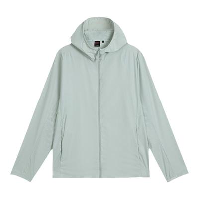 蜘蛛春夏男简约轻薄透气连帽夹克