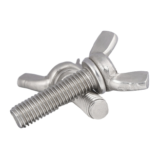 304不锈钢蝶形手拧螺丝DIN316蝶型元宝羊角螺栓M3M4M5M6M8M10M12