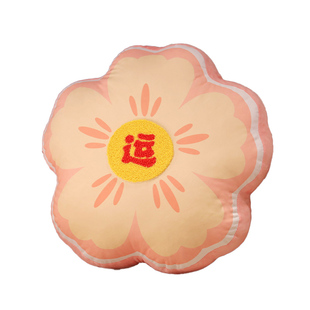 中式国潮靠山抱枕沙发客厅靠背垫床头靠枕汽车靠垫办公室午睡枕头