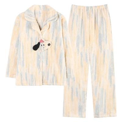 保暖情侣睡衣可爱卡通家居服