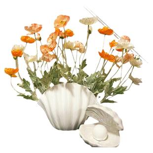 高档ins虞美人仿真花假花摆设客厅餐桌插花装饰花艺摆件仿生花束