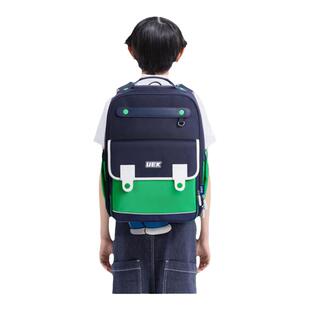 uek小学生书包男1-3-6年级学院风三件套女护脊减负简约儿童双肩包
