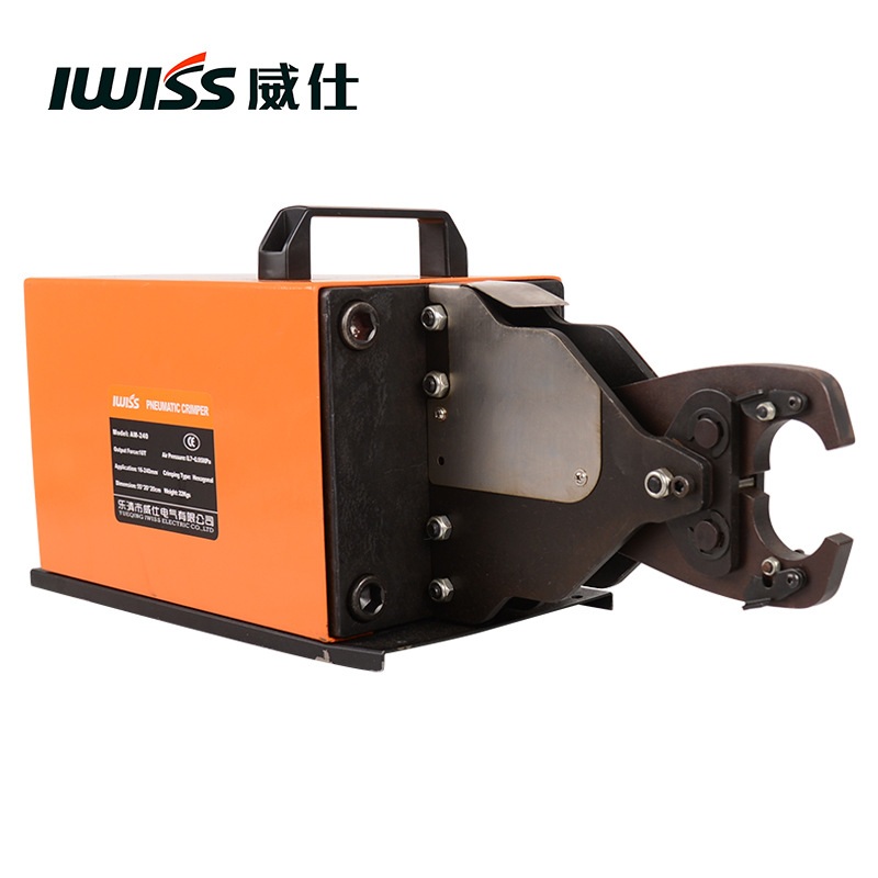 铜铝鼻子气动压线钳AM-240脚踏式气动端子压接机端子压线机 6-240