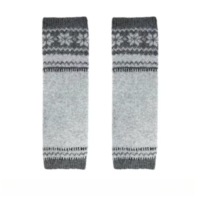 费尔岛美拉德加厚羊毛保暖袜套女